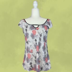 Suenos L Rose Milkmaid Top